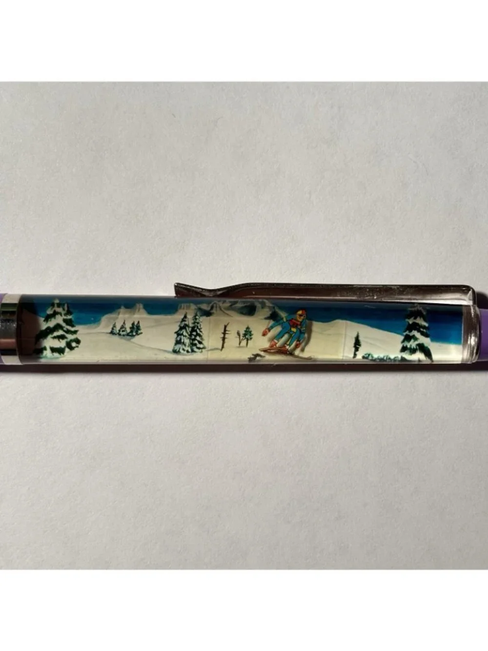 Ski Mt Hood Oregon Floaty Pen Skier Skiing Mountains Winter Snow Vintage Collect